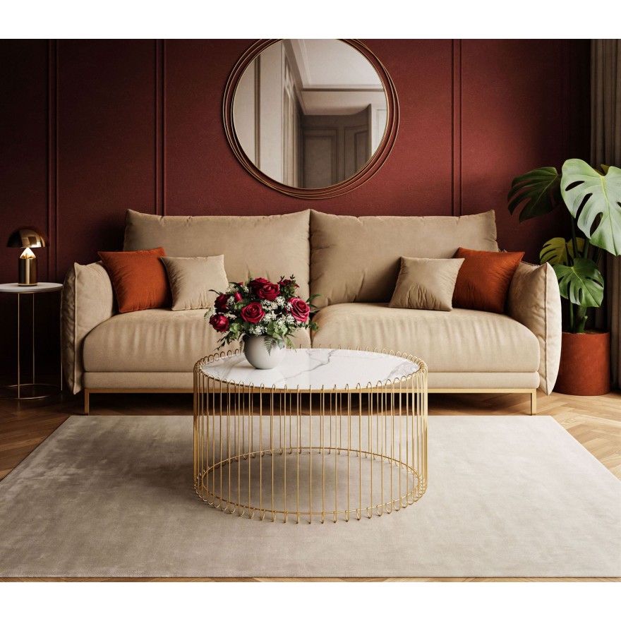 Couchtisch MARBELLE II mit Marmorplatte