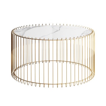 Couchtisch MARBELLE II mit Marmorplatte