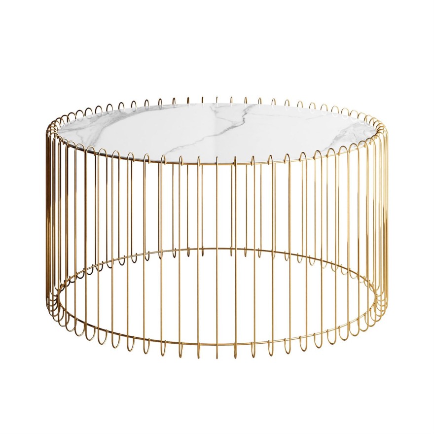 Couchtisch MARBELLE II mit Marmorplatte