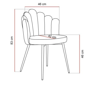 Gepolsterter Stuhl MARIS