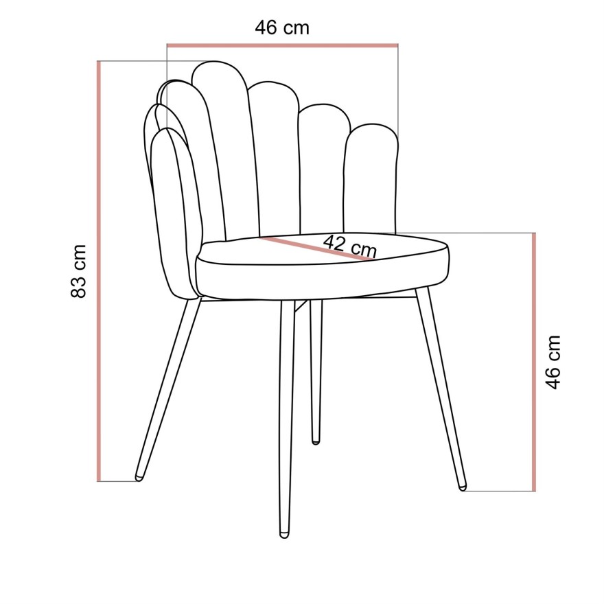 Gepolsterter Stuhl MARIS
