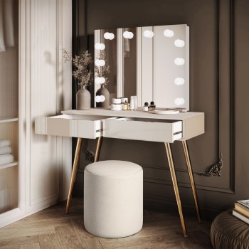 SIENNA GOLD ELITE Schminktisch mit schrägen Beinen