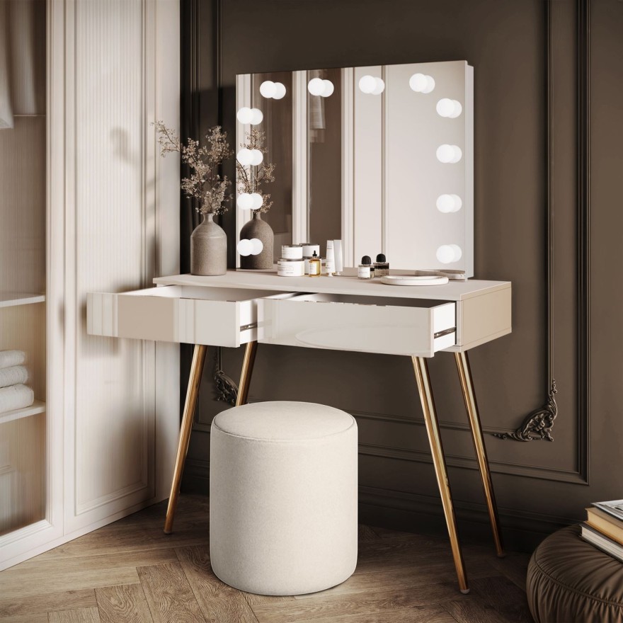 SIENNA GOLD ELITE Schminktisch mit schrägen Beinen