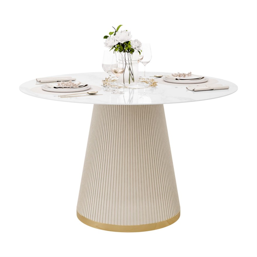 Tisch ELVORIA mit Marmorplatte