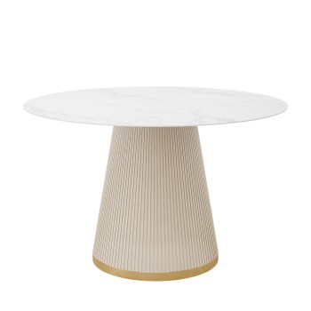 Tisch ELVORIA mit Marmorplatte