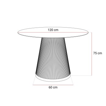 Tisch ELVORIA mit Marmorplatte