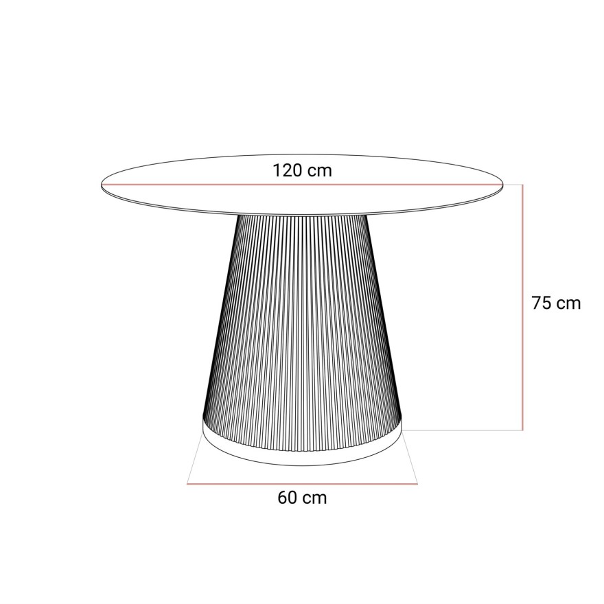 Tisch ELVORIA mit Marmorplatte