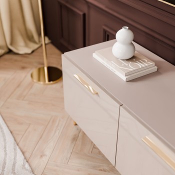 TV-Schrank AURA 100 KASZMIR Hochglanz auf Füßen