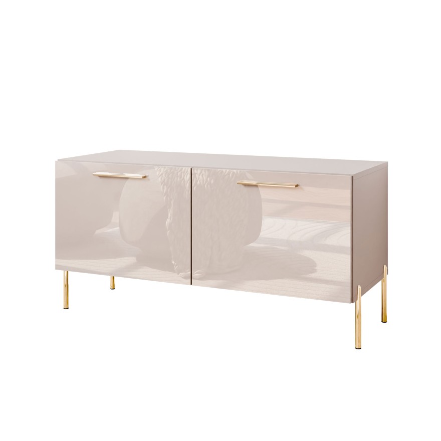 TV-Schrank AURA 100 KASCHMIR Hochglanz auf Füßen