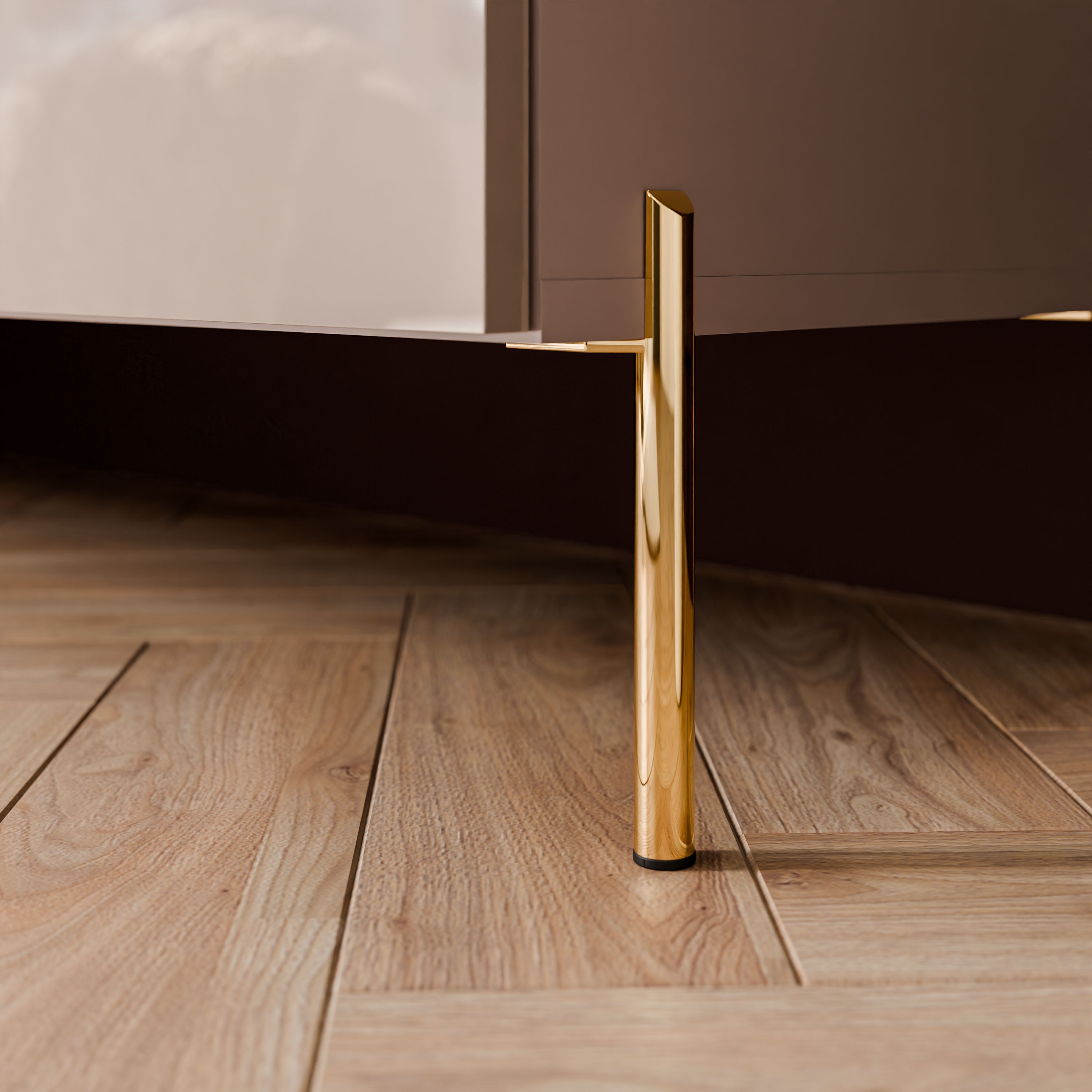 TV-Schrank AURA 100 KASCHMIR Hochglanz auf Füßen