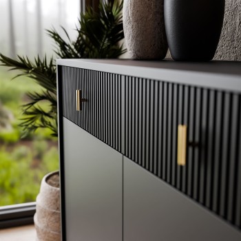 Kommode MIDNIGHT 3D3S mit drei Schubladen auf einem Gestell