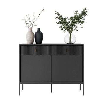 Kommode MIDNIGHT 2D2S mit zwei Schubladen auf einem Gestell
