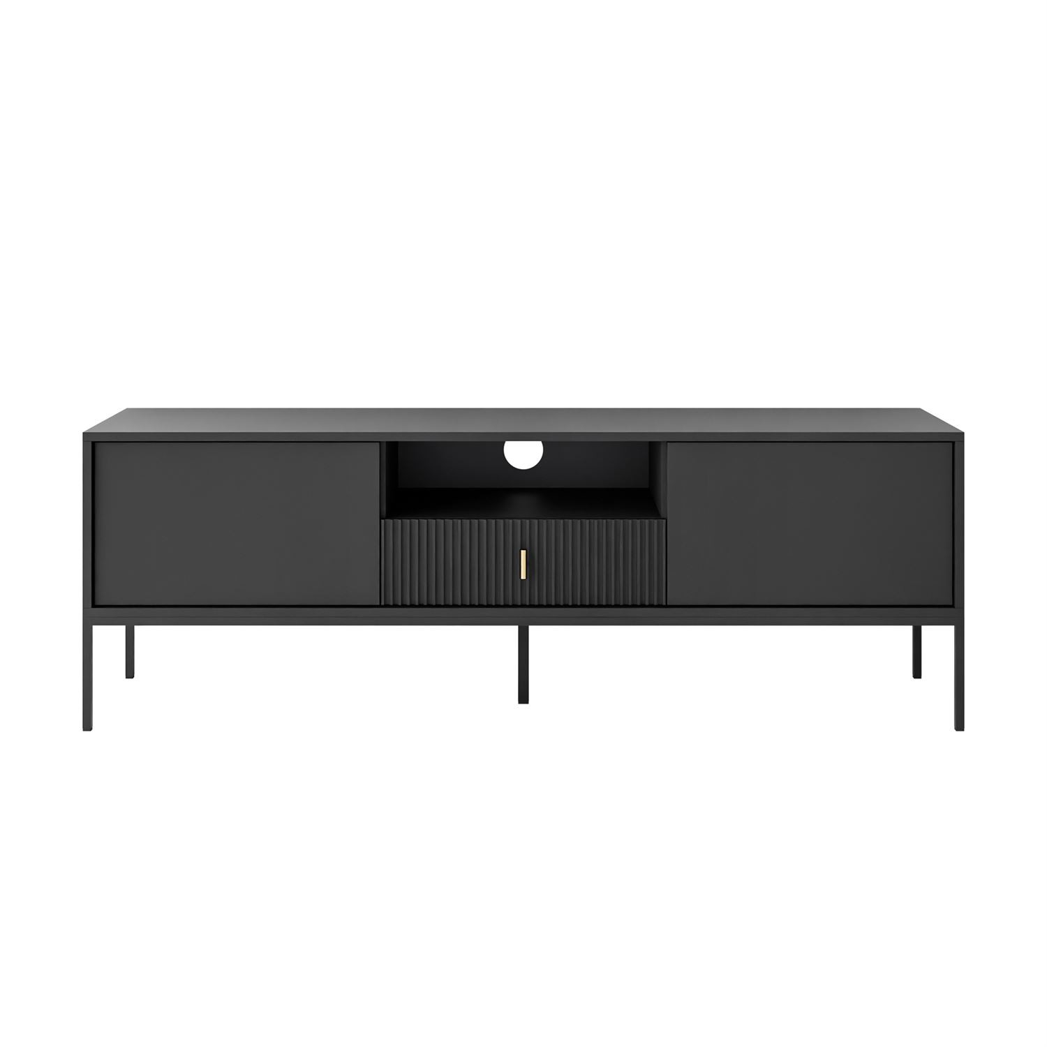 TV-Schrank MIDNIGHT mit Schubladen auf Gestell