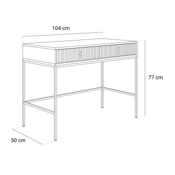 Konsole MIDNIGHT mit Schubladen auf Gestell