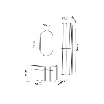Badezimmer-Set FLORIS
