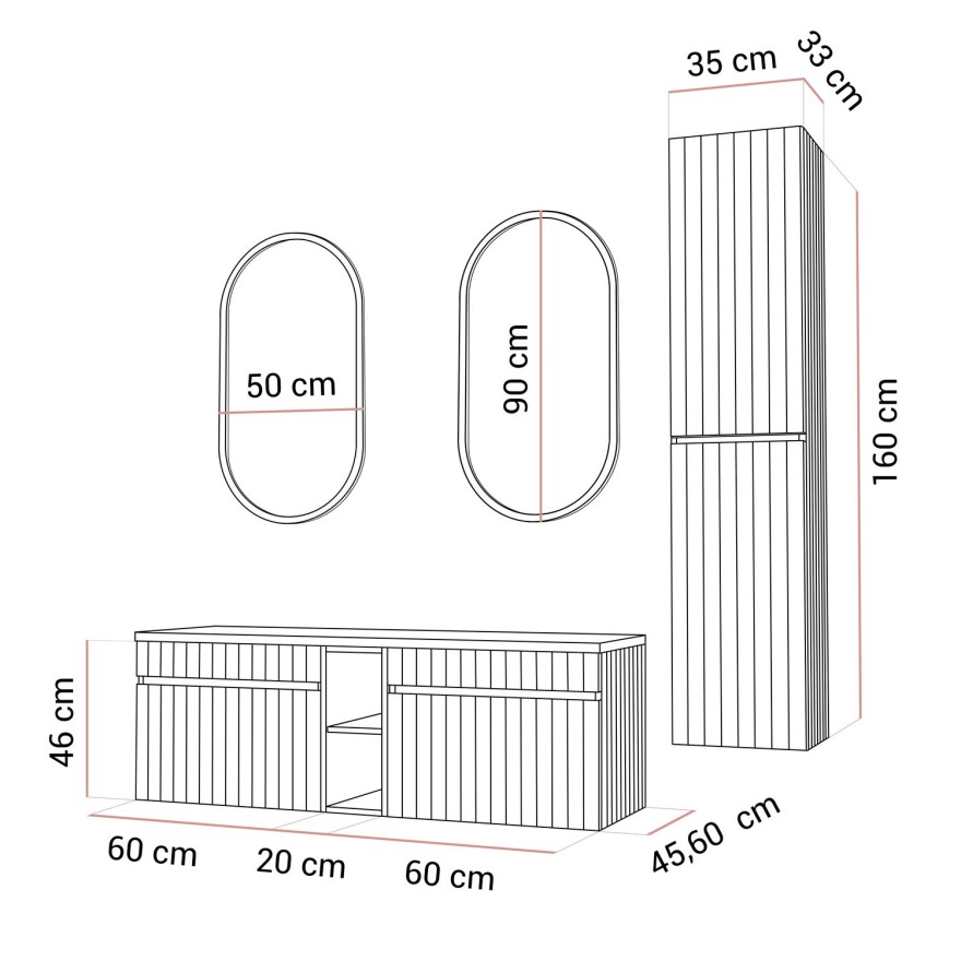 Badezimmer-Set FLORIS II