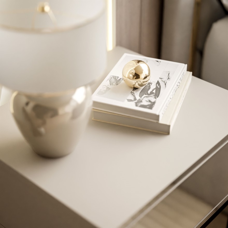 Nachttisch BLANCO KASCHMIR auf Gestell