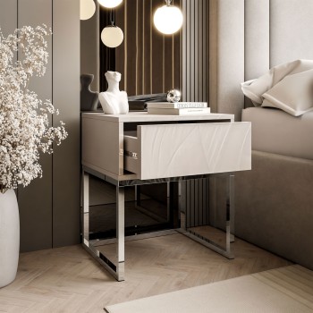 Nachttisch BLANCO KASCHMIR auf Gestell