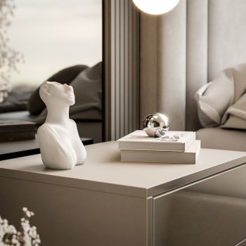 Nachttisch BLANCO KASZMIR auf Gestell