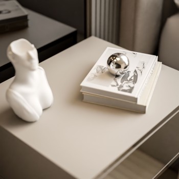 Nachttisch BLANCO KASCHMIR auf Gestell