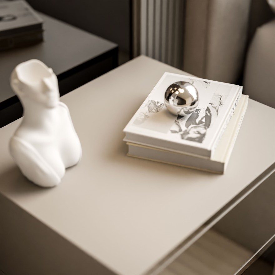 Nachttisch BLANCO KASZMIR auf Gestell