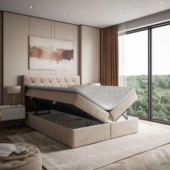 Kontinentalbett IZOLDA mit Bettkasten