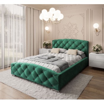 CARO gepolstertes Bett mit Bettkasten