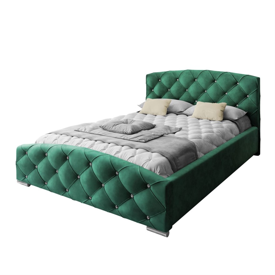 CARO gepolstertes Bett mit Bettkasten