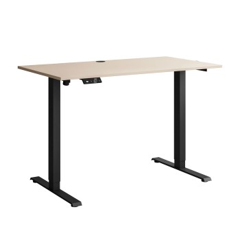 Verstellbarer Schreibtisch SPACE auf Metallbeinen