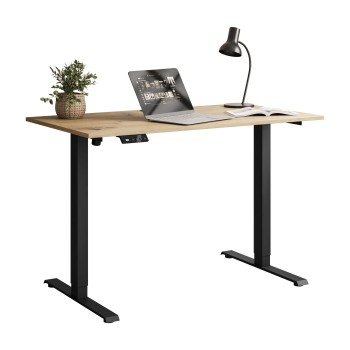 Verstellbarer Schreibtisch SPACE auf Metallbeinen