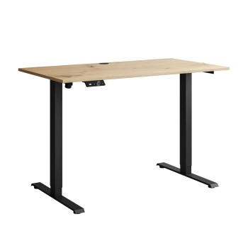 Verstellbarer Schreibtisch SPACE auf Metallbeinen