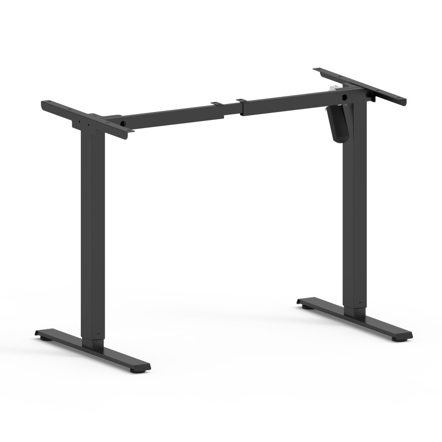 Verstellbarer Schreibtisch SPACE auf Metallbeinen