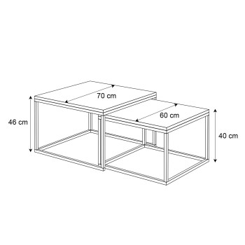 Couchtisch 2in1 YOSHI Kaschmir