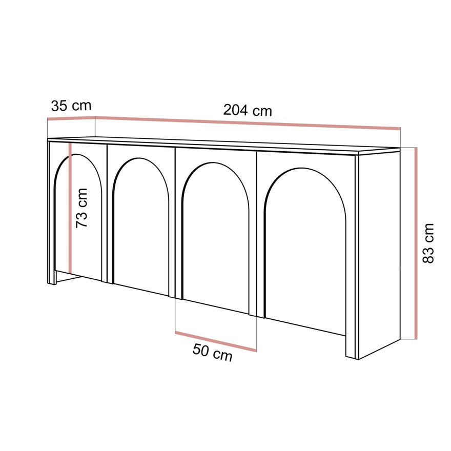 Viertürige Kommode ARIADNA