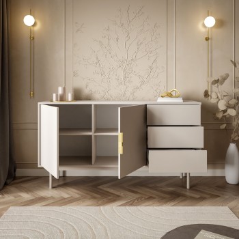 Zweitürige Kommode MIRACLE 2D3S mit Schubladen