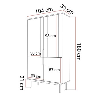 Verglaste Vitrine MIRACLE