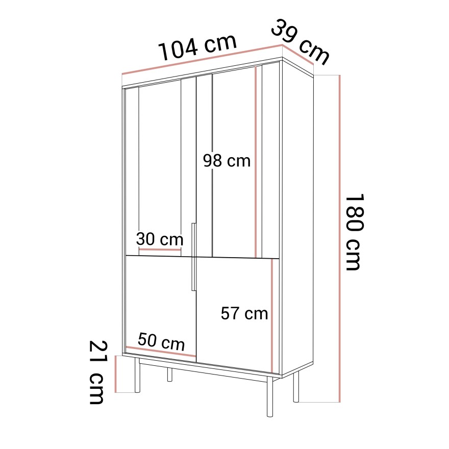Verglaste Vitrine MIRACLE