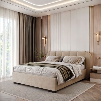 Polsterbett AMARA mit Bettkasten und Lattenrost