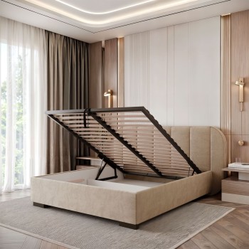 Polsterbett AMARA mit Bettkasten und Lattenrost