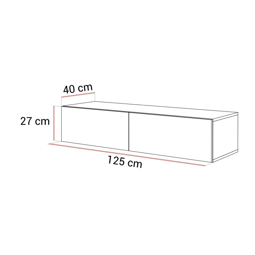 TV-Schrank CARMEN 125 hängend