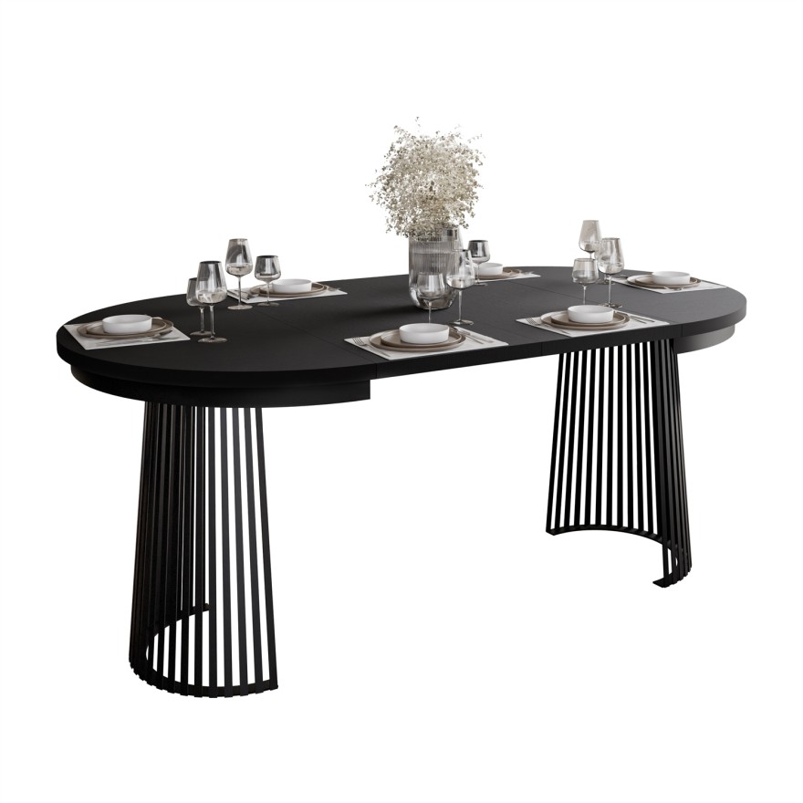 Ausziehbarer Tisch ELYA mit durchbrochenem Untergestell