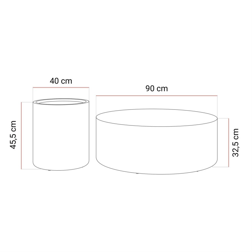 DUALO Couchtisch-Set