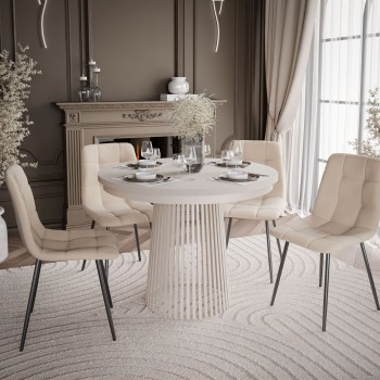 Esszimmer-Set ELYA-Tisch...