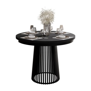 Esszimmer-Set ELYA-Tisch mit vier Stühlen