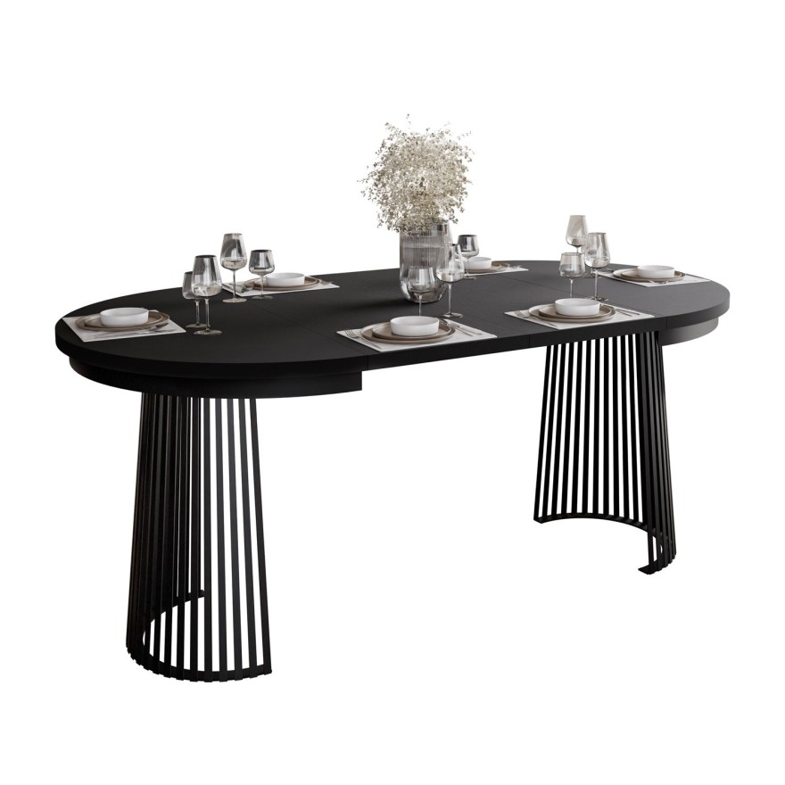 Esszimmer-Set ELYA-Tisch mit vier Stühlen