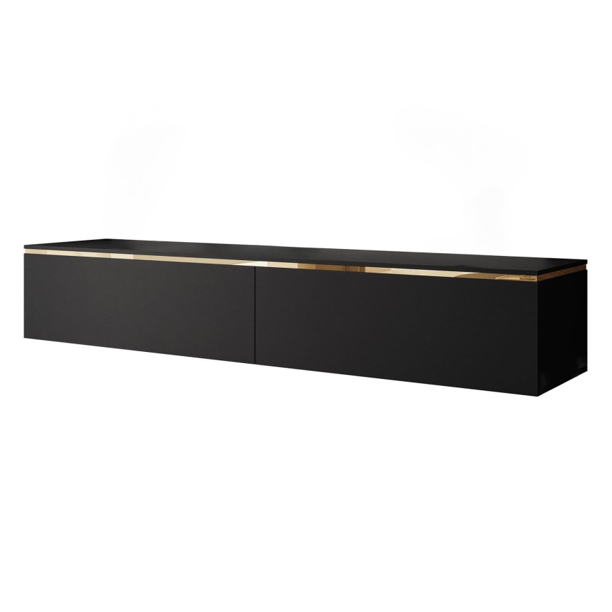 AURORA RTV Schrank schwarz matt