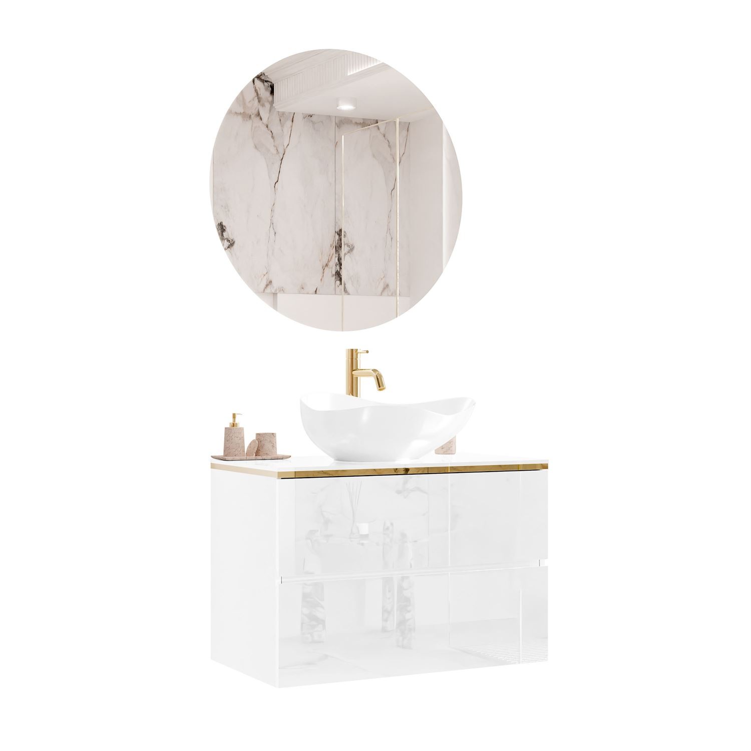 Badezimmerschrank AURORA GOLD