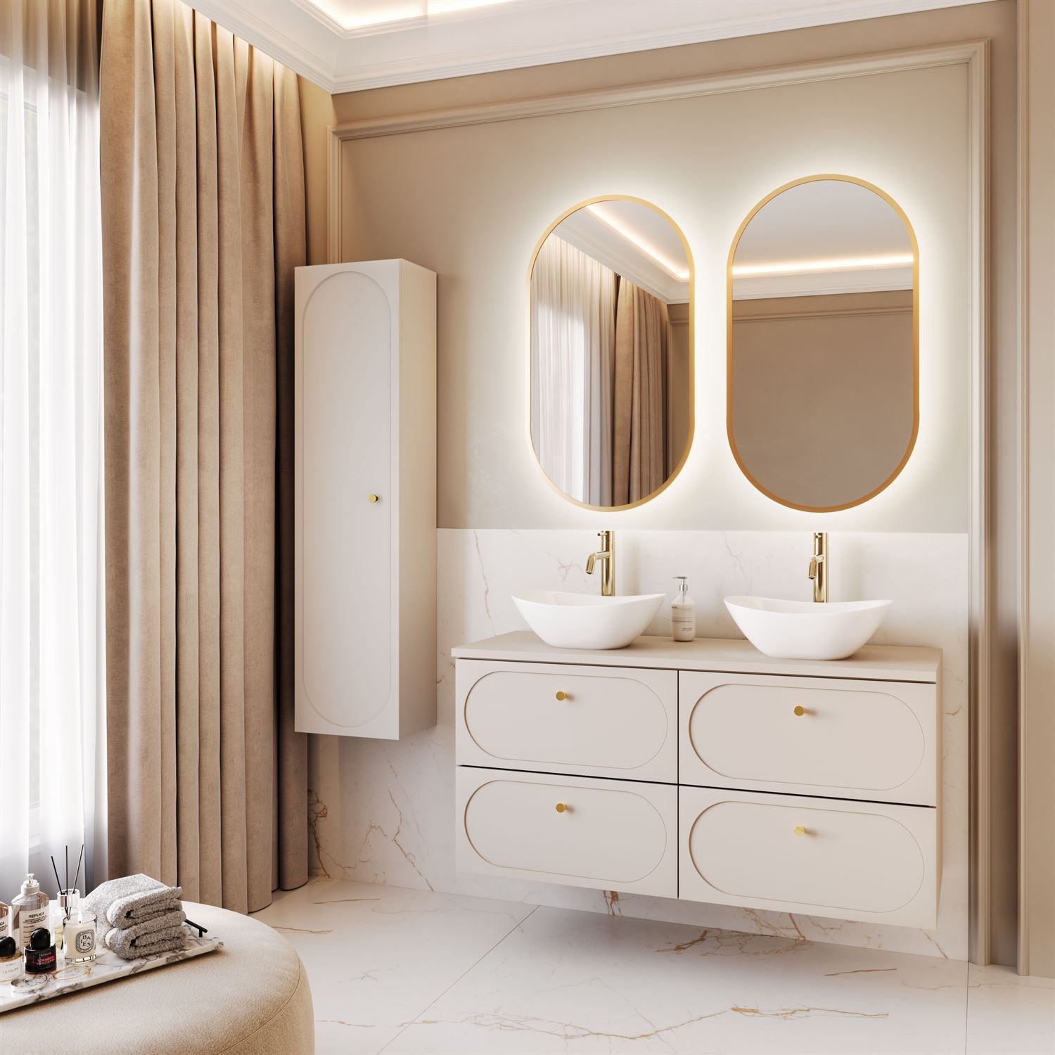 Badezimmerschrank IVORY II