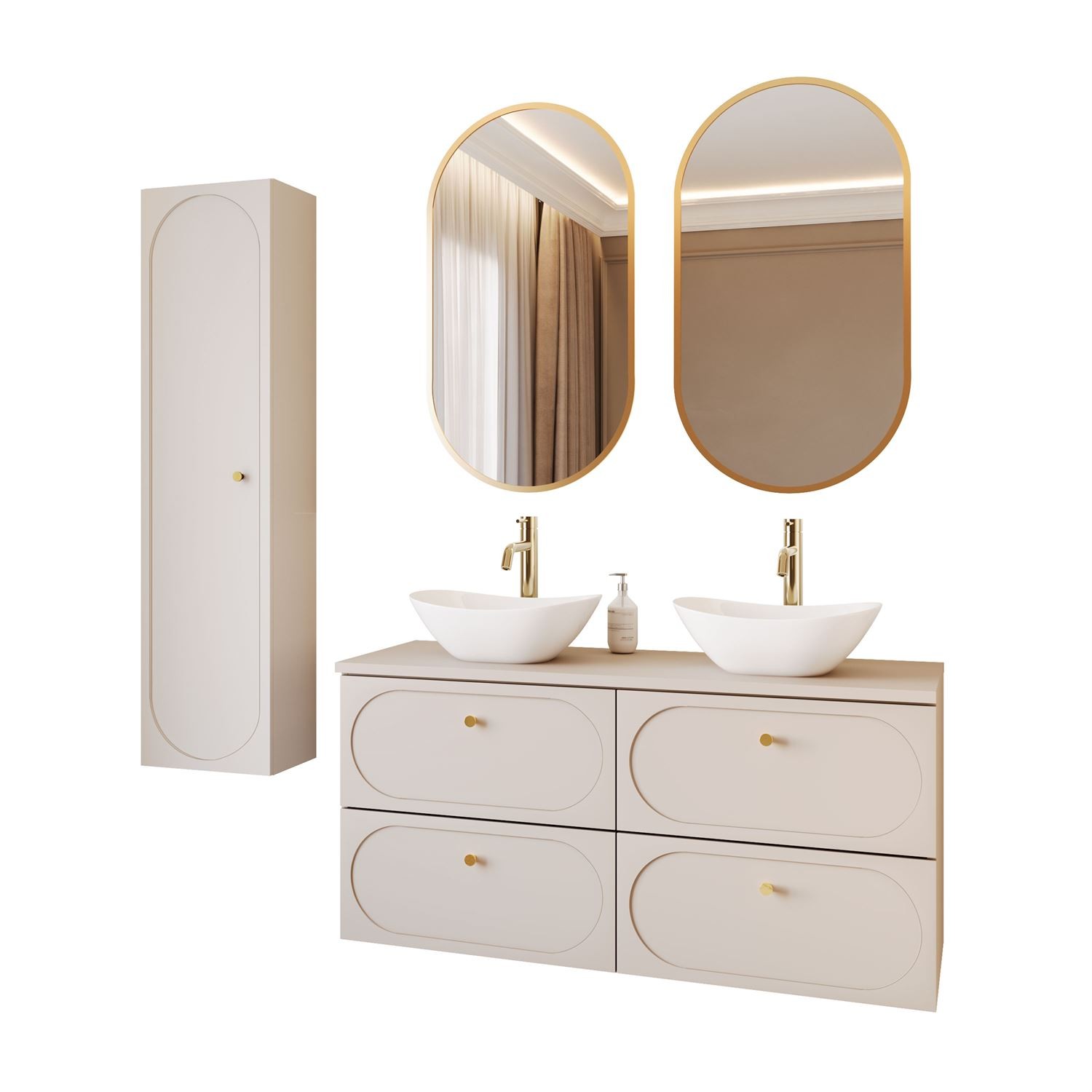 Badezimmerschrank IVORY II