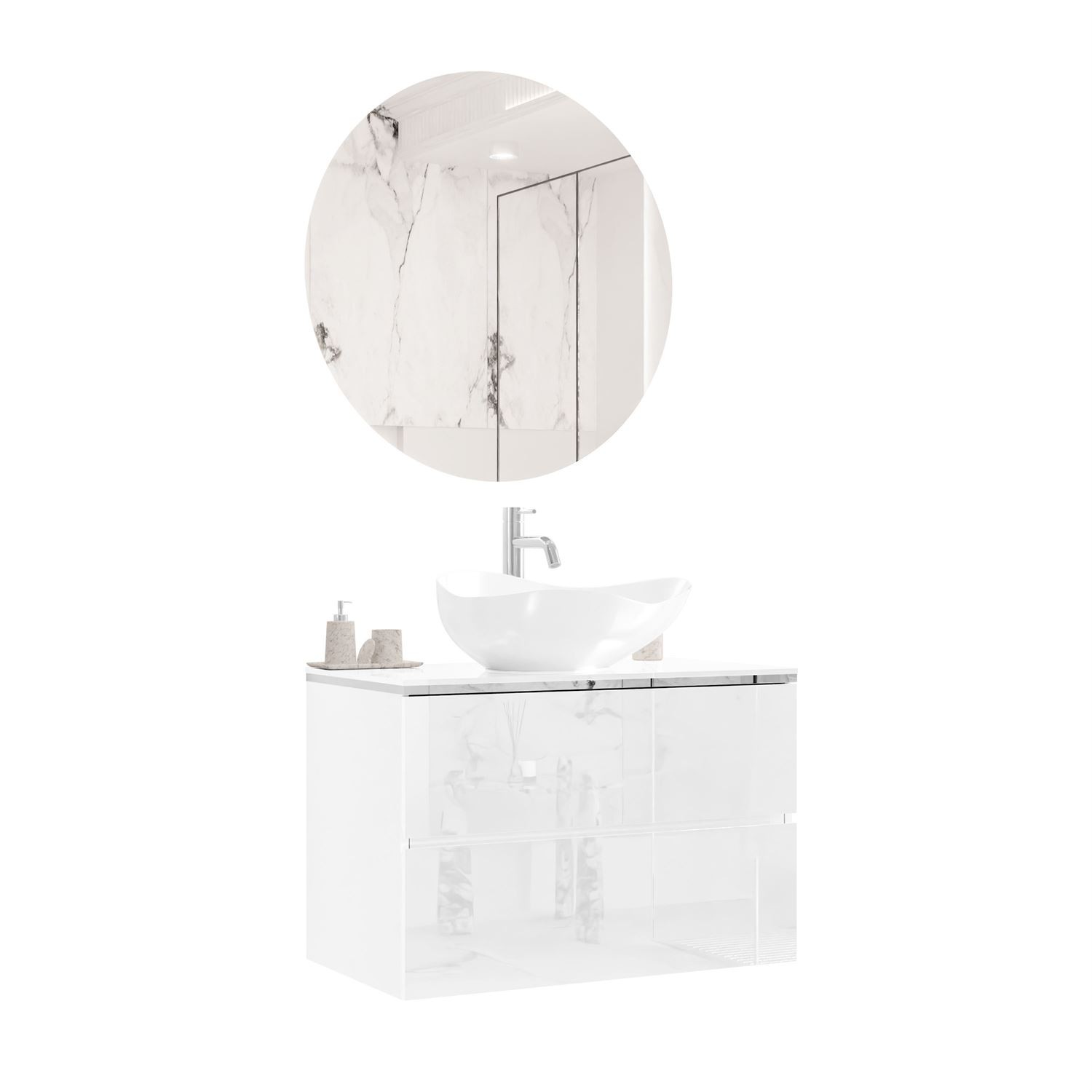 Badezimmerschrank AURORA SILVER